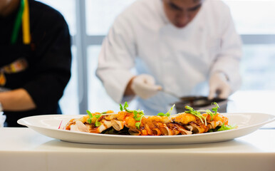 Fine dining and culinary art concept