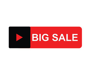 big sale, big sale square isolated sign, big sale sticker