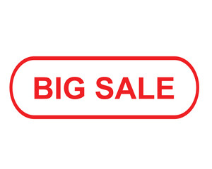 big sale, big sale square isolated sign, big sale sticker