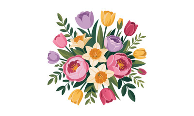 Pastel Spring Flowers