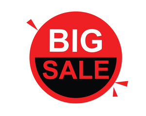 big sale, big sale square isolated sign, big sale sticker