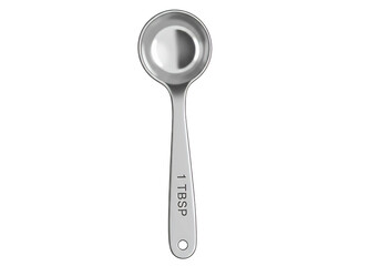 Silver tablespoon with measurement marking isolated on transparent background 1 tablespoon pic