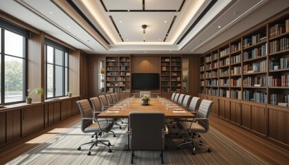 Interior of a library