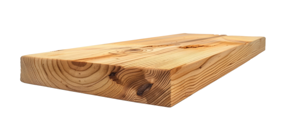 Close-up view of a smooth wooden plank showcasing natural grain patterns and textures, ideal for use in carpentry projects or interior design applications