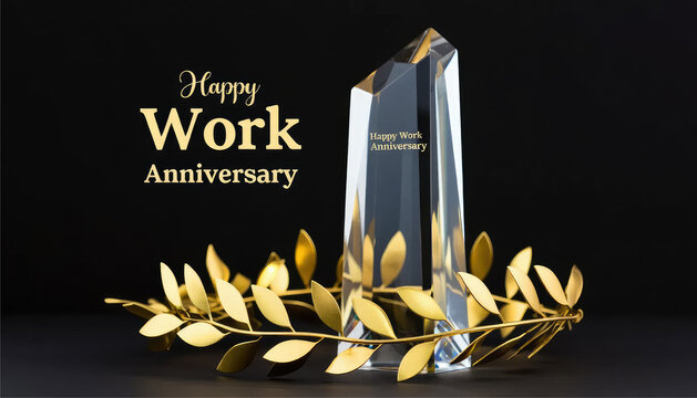 Happy work anniversary banner design