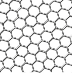 Hexagon Mesh Metal finish Grid