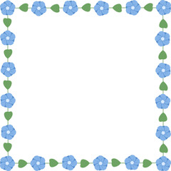 Floral Flower Border Frame Graphic