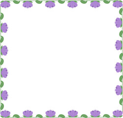 Floral Flower Border Frame Graphic