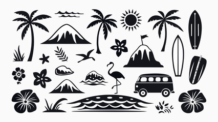 Obraz premium travel icons set