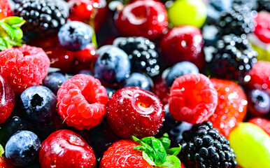 Composition with fresh ripe fruits. Fruitarian diet