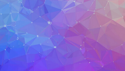 Obraz premium Colorful Polygonal Low-Poly Background in Gradient Blue and Purple – Modern Tech-Inspired High-Resolution Design