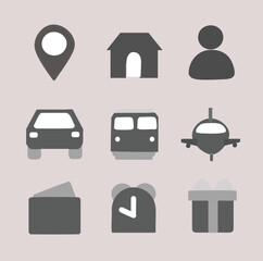 set of icons for web