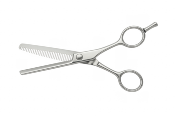 Professional thinning shears isolated on transparent background