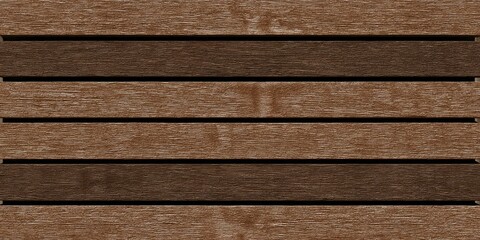 Obraz premium Horizontal wooden planks in a repeating pattern, with alternating light and dark brown tones