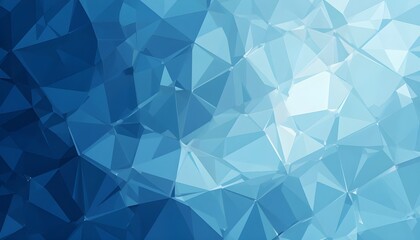 Classic Blue Abstract Trianglify Generative Art Pattern for Modern Digital and Print Backgrounds