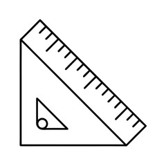 Minimalist straight ruler outline graphic with clean lines and precise measurement markings perfect for design projects