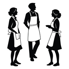 People Wearing Aprons