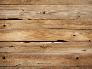 Fototapeta premium Background texture of old, rustic wooden planks. Natural brown wood grain surface for a floor or wall backdrop.