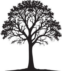 tree silhouette Vector | Minimalist & Trendy tree Silhouette Design | Unique & Stylish tree Artwork for Vector design	