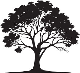 tree silhouette Vector | Minimalist & Trendy tree Silhouette Design | Unique & Stylish tree Artwork for Vector design	