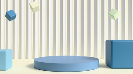 Geometric Shapes 3D Render Product Podium Background
