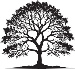 tree silhouette Vector | Minimalist & Trendy tree Silhouette Design | Unique & Stylish tree Artwork for Vector design