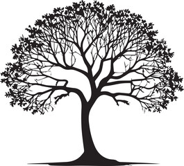 Fototapeta premium tree silhouette Vector | Minimalist & Trendy tree Silhouette Design | Unique & Stylish tree Artwork for Vector design