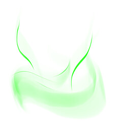 abstract green smoke