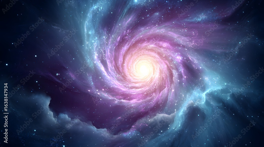 Canvas Prints a swirling galaxy of vibrant colors and intricate patterns.