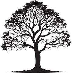 tree silhouette Vector | Minimalist & Trendy tree Silhouette Design | Unique & Stylish tree Artwork for Vector design