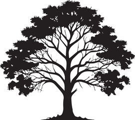 tree silhouette Vector | Minimalist & Trendy tree Silhouette Design | Unique & Stylish tree Artwork for Vector design