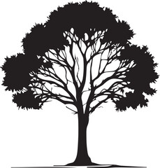 tree silhouette Vector | Minimalist & Trendy tree Silhouette Design | Unique & Stylish tree Artwork for Vector design