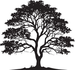 tree silhouette Vector | Minimalist & Trendy tree Silhouette Design | Unique & Stylish tree Artwork for Vector design