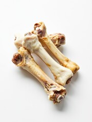 Dog treats chew bones pet store product image white background close-up canine nutrition