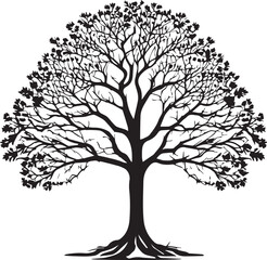 Fototapeta premium tree silhouette Vector | Minimalist & Trendy tree Silhouette Design | Unique & Stylish tree Artwork for Vector design
