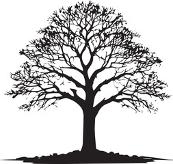 tree silhouette Vector | Minimalist & Trendy tree Silhouette Design | Unique & Stylish tree Artwork for Vector design