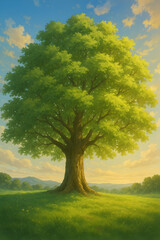 Fototapeta premium tree in the field