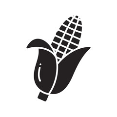 Corn cob illustration maize ear healthy food organic agriculture harvest season farm produce natural ingredient