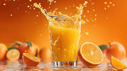  fresh orange juice splash with whole fruit