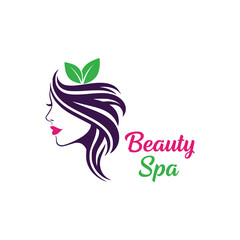 Beauty salon vector illustration template.