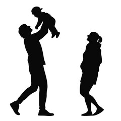 People Holding Baby in Arms