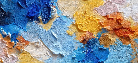 Abstract oil paint palette