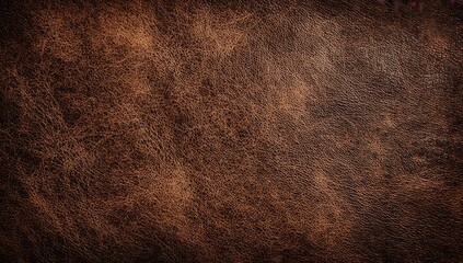 Close-up view of brown leather texture with subtle variations in tone