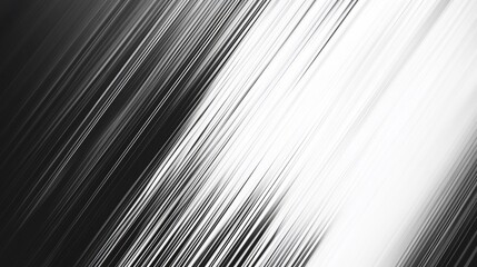Minimalist black and white abstract background with diagonal lines for modern designs