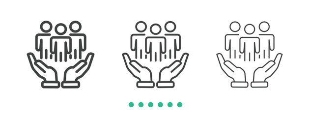 Expert icon. Thin line icon vector