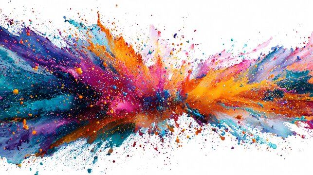 Vibrant Dynamic Paint Splash Explosion Background
