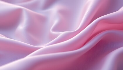 Obraz premium Silk Serenity: Delicate, flowing silk fabric in soft pink and lavender hues, evoking a sense of tranquility and luxury with its smooth texture.