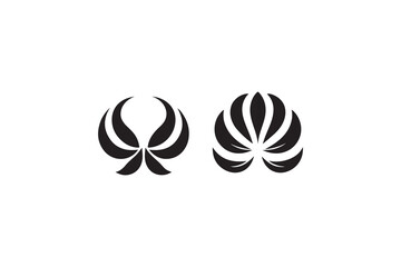 black and white flower vector