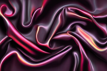 Obraz premium Draped, shimmering, dark fabric folds