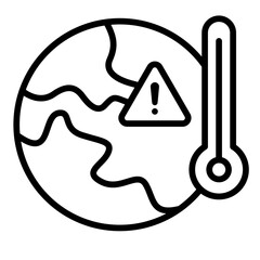 Solar Heat Impact Icon